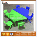 Hexagon Kindergarten School Set Plastic Table and Chair for Kids Party and Study